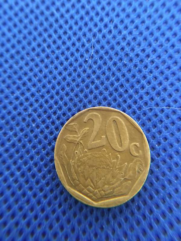 SOUTH AFRICA LOT OF 6 COINS -  (A3)  LOT OF 6 COINS R2  R1  50c 20c 10c 5c all crested coins