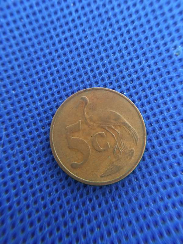 SOUTH AFRICA LOT OF 6 COINS -  (A3)  LOT OF 6 COINS R2  R1  50c 20c 10c 5c all crested coins