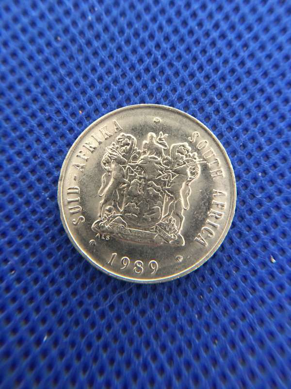 SOUTH AFRICA - LOT OF 5 COINS -  20c  5c  1c  5c  2c  - (A6) ALL CRESTED