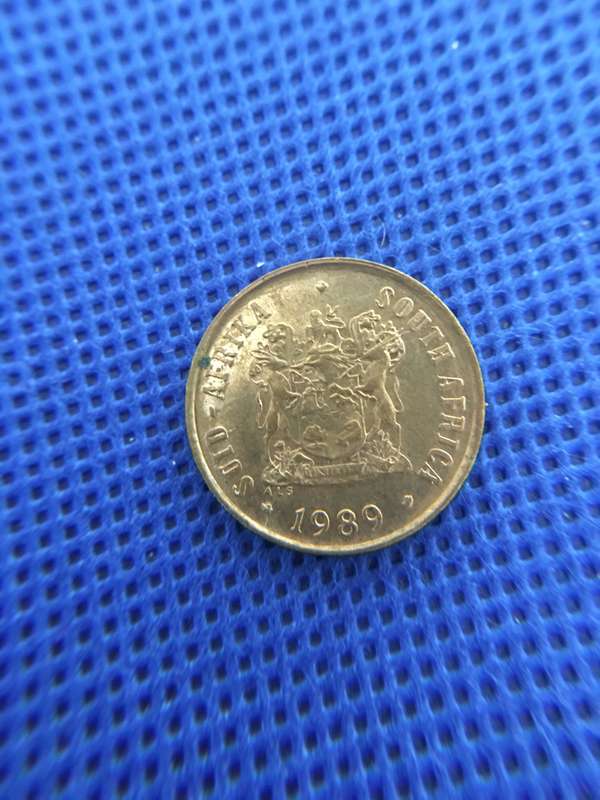 SOUTH AFRICA - LOT OF 5 COINS -  20c  5c  1c  5c  2c  - (A6) ALL CRESTED