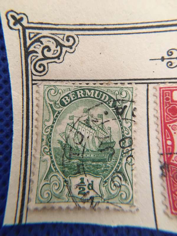 BERMUDA LOT OF USED STAMPS 1910