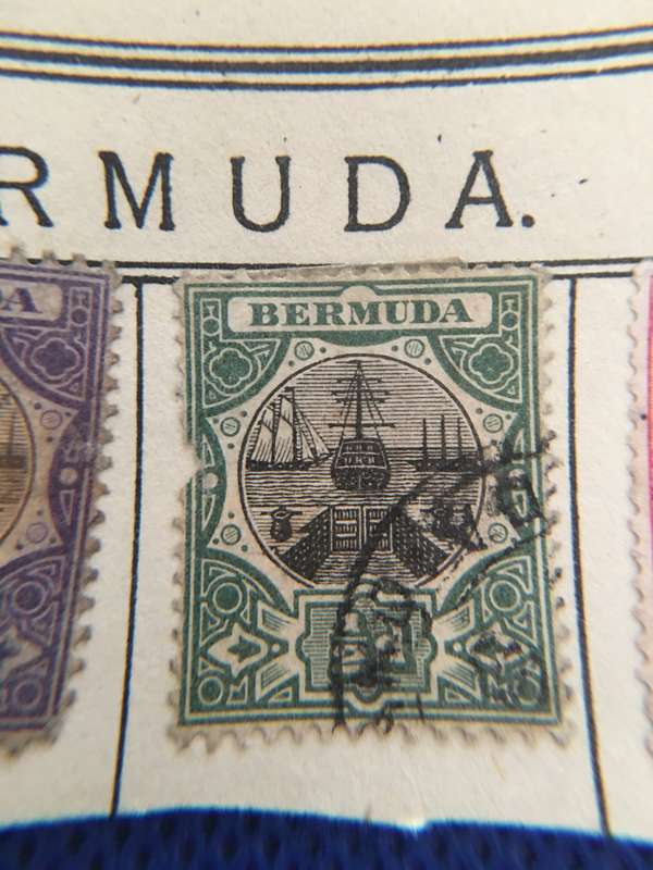 BERMUDA LOT OF USED STAMPS 1910