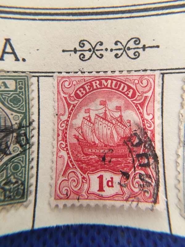 BERMUDA LOT OF USED STAMPS 1910