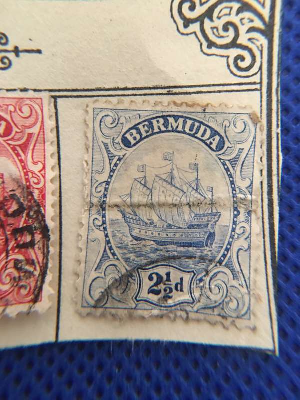 BERMUDA LOT OF USED STAMPS 1910