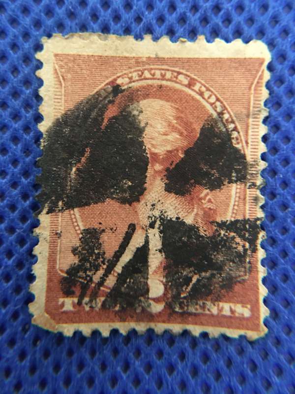 AMERICA USED 2 CENT GEORGE WASHINGTON STAMP