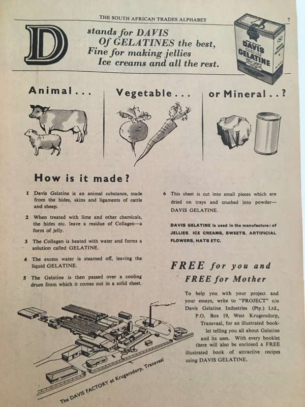 THE SOUTH AFRICAN TRADES ALPHABET - 1959