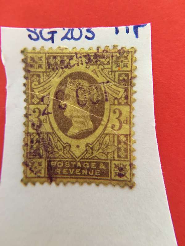 GREAT BRITAIN USED QUEEN VICTORIA POSTAGE STAMP