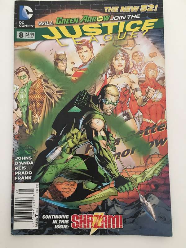 DC COMICS - JUSTICE LEAGUE WITH GREEN ARROW - NO. 8 -2012