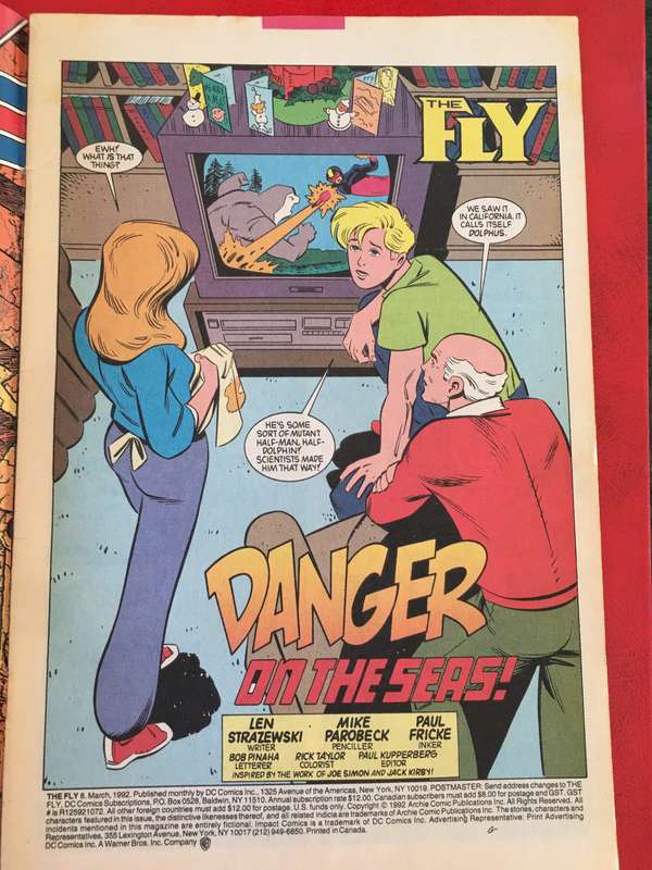IMPACT COMICS - THE FLY 1992 - NO. 8