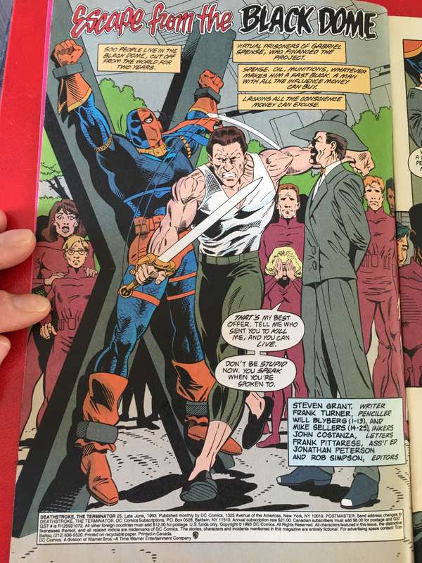 DC COMICS - DEATHSTROKE THE TERMINATOR - NO. 25 - 1993