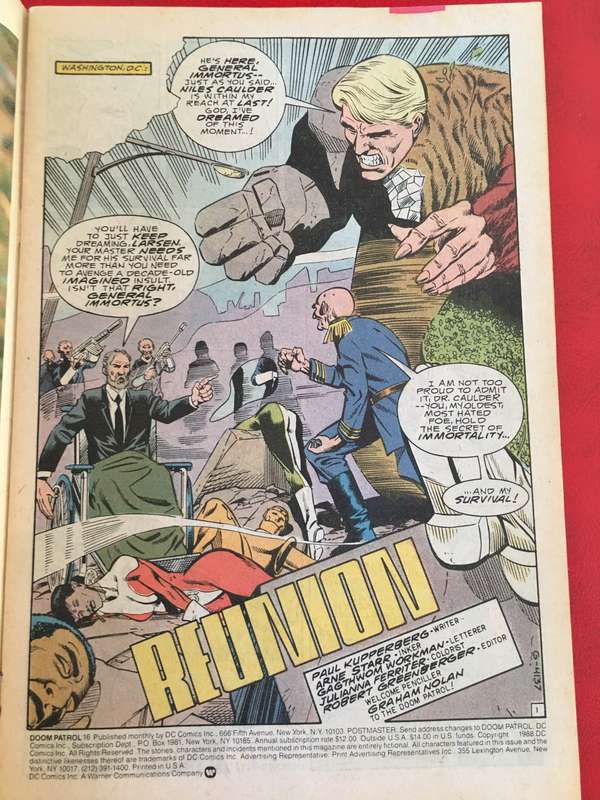 DC COMICS- DOOM PATROL - NO. 16  - 1988