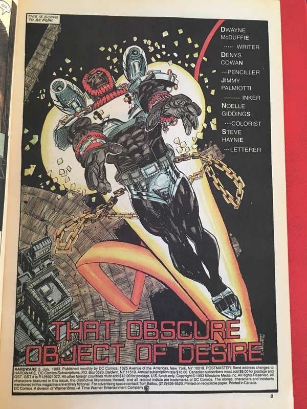 DC COMICS - HARDWARE - NO. 5 - 1993