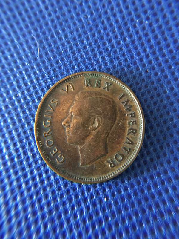 SOUTH AFRICA - 1946  1/2D PENNY