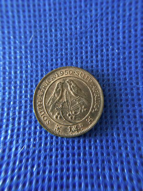 SOUTH AFRICA 1/4 D PENNY 1950