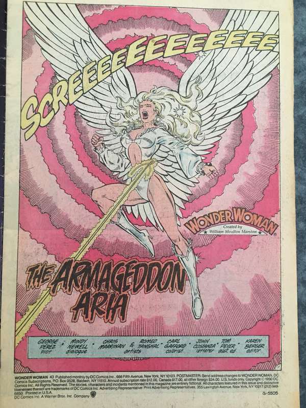 DC COMICS - WONDER WOMAN- NO. 43 - 1990