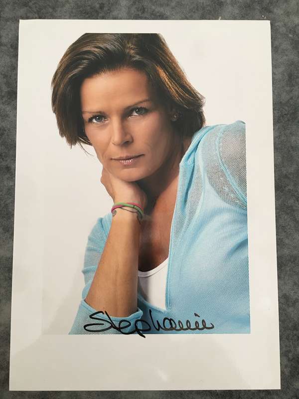 AUTOGRAPHED / SIGNED - PRINCESS STEPANIE OF MONACO