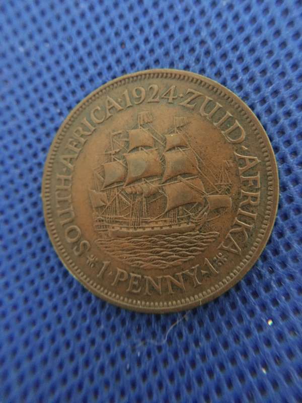 SOUTH AFRICA - 1924 PENNY BEAUTIFUL DETAIL