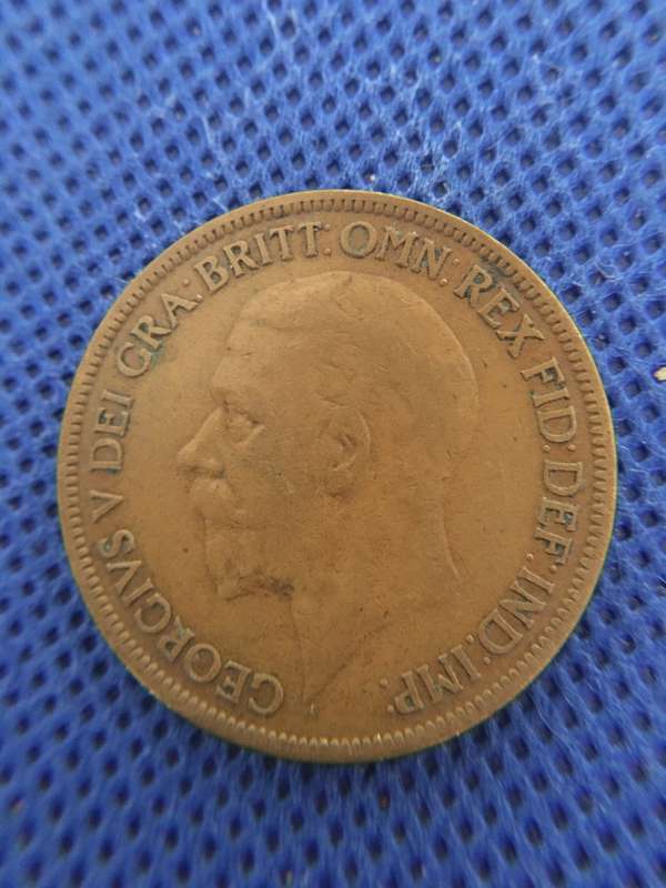 GREAT BRITAIN LOVELY DETAILED PENNY - 1927