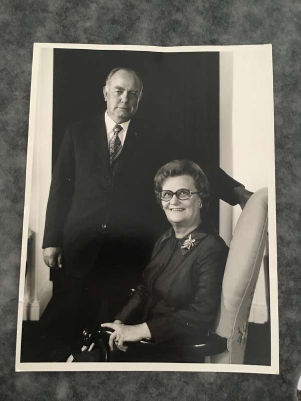 LOVELY PRESS PHOTO OF  PRIME MINISTER VORSTER AND MRS TINI VORSTER