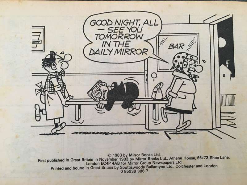 VINTAGE ANDY CAPP COMIC TYPE BOOK - 1983