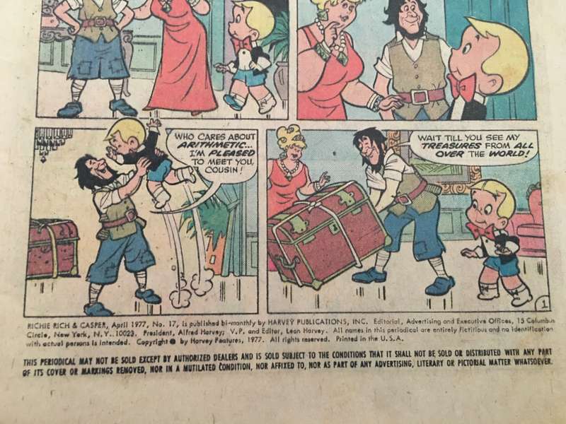 HARVEY COMICS  - RICHIE RICH AND CASPER - 1977
