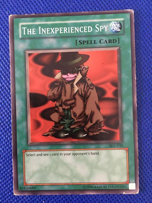 YU-GI-OH TRADING CARD - THE INEXPERIENCED SPY
