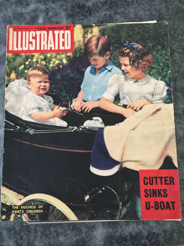 VINTAGE ILLUSTRATED - THE DUCHESS OF KENT'S CHILDREN - 1943