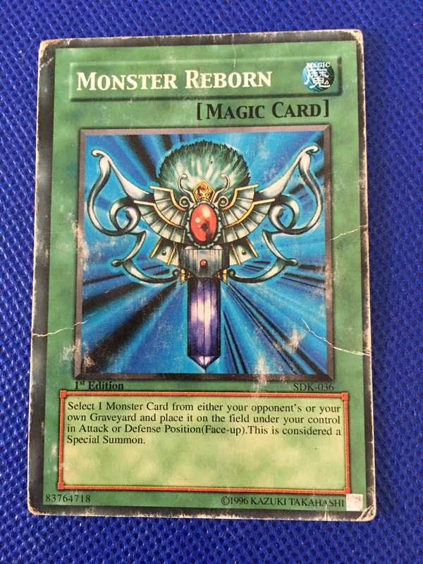 YU-GI-OH TRADING CARD - MONSTER REBORN