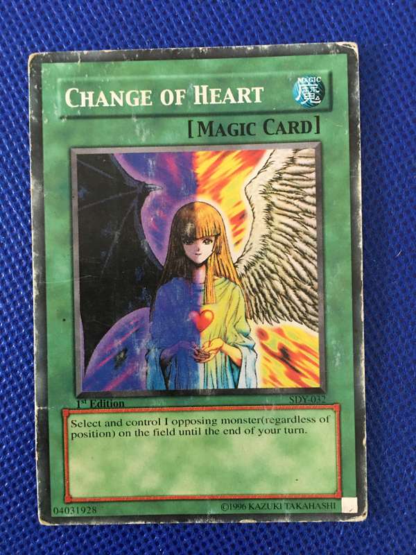YU-GI-OH TRADING CARD - CHANGE OF HEART