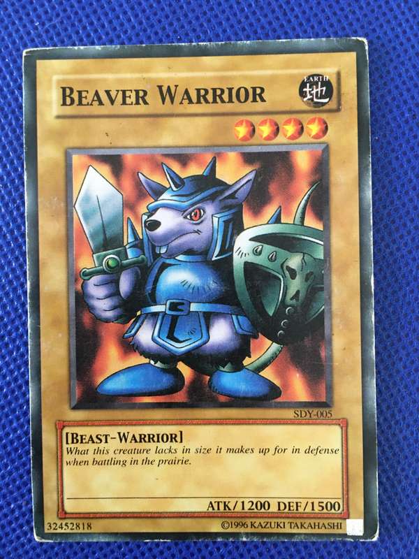 YU-GI-OH TRADING CARD - BEAVER WARRIOR