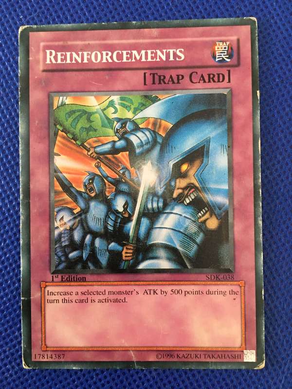 YU-GI-OH TRADING CARD - REINFORCEMENTS