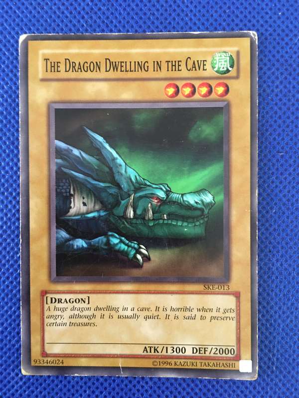 YU-GI-OH TRADING CARD - THE DRAGON DWELLING IN THE CAVE