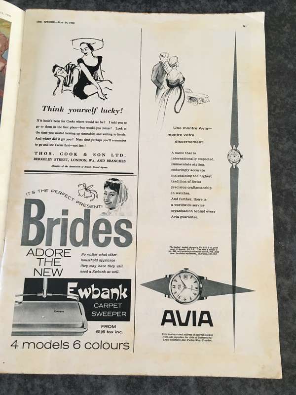 VINTAGE THE SPHERE  - THE MARRIAGE OF PRINCESS MARGARET- 1960