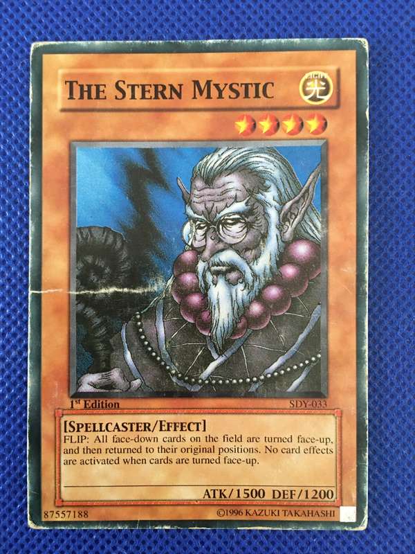 YU-GI-OH TRADING CARD - THE STERN MYSTIC