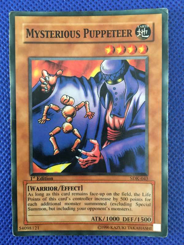 YU-GI-OH TRADING CARD - MYSTERIOUS PUPPETEER