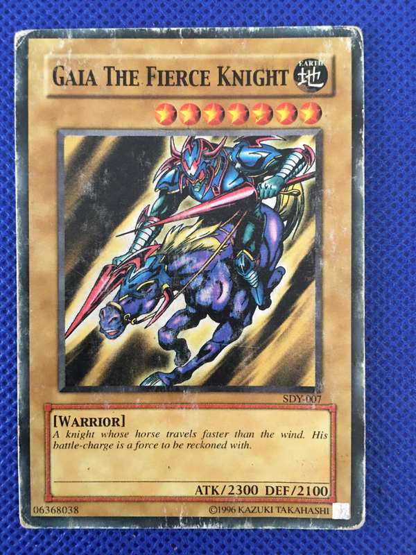 YU-GI-OH TRADING CARD - GAIA THE FIERCE KNIGHT