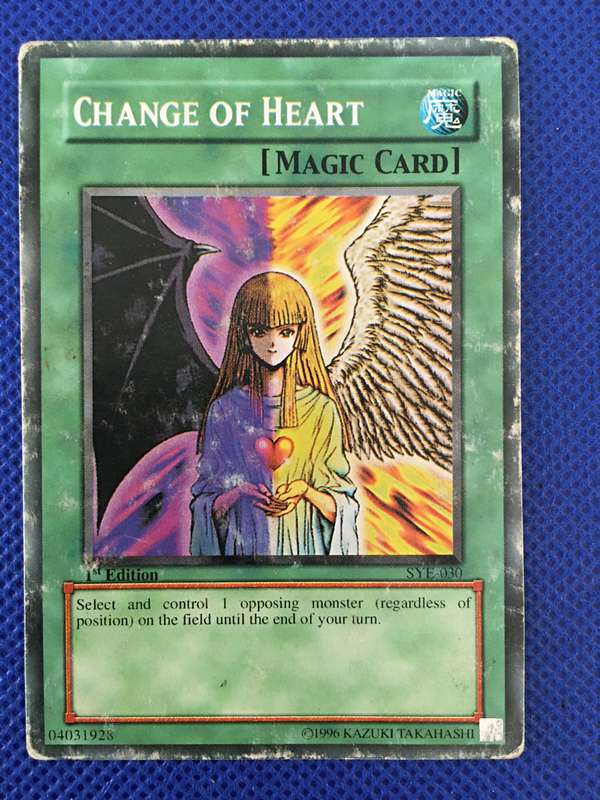 YU-GI-OH TRADING CARD - CHANGE OF HEART