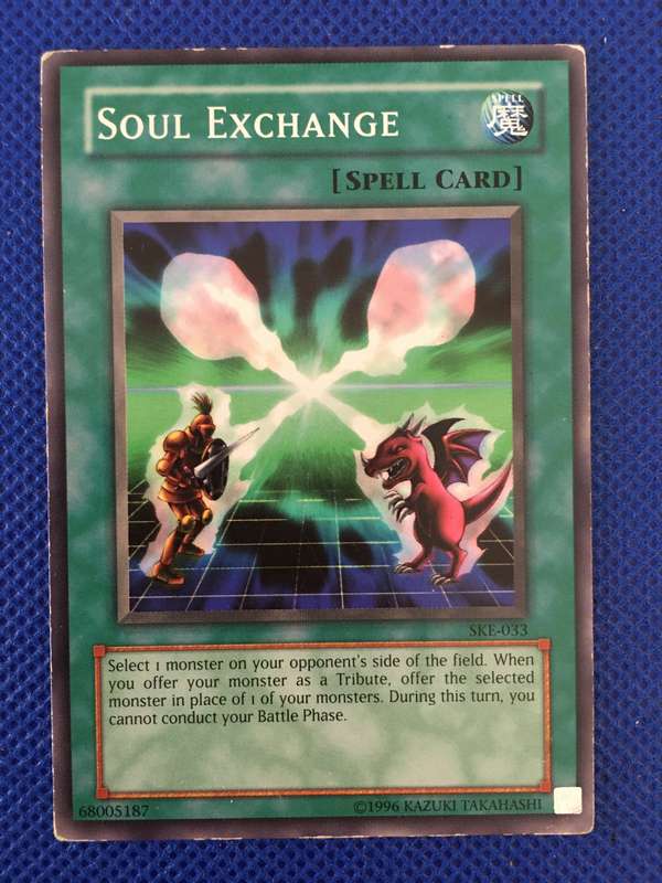 YU-GI-OH TRADING CARD - SOUL EXCHANGE