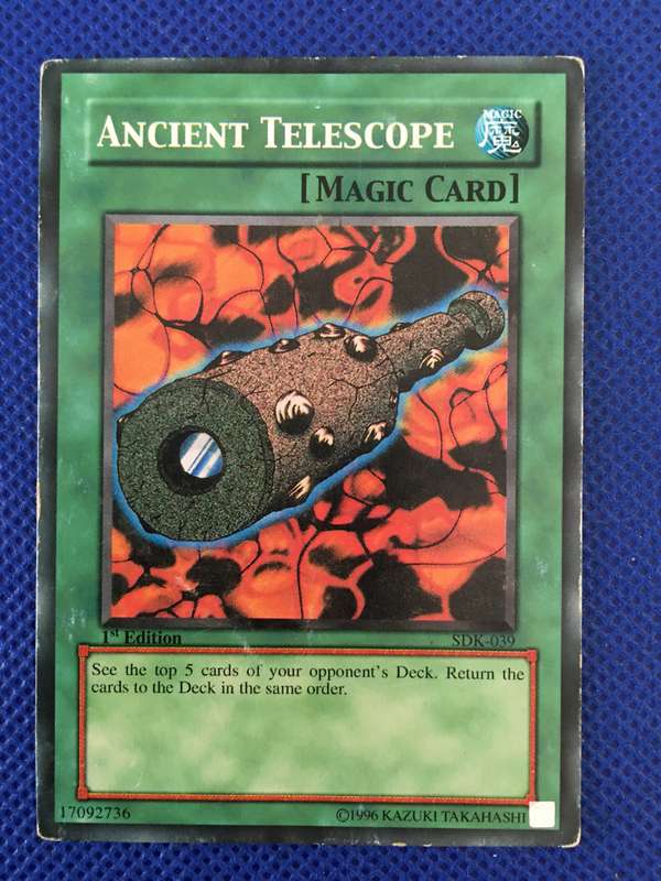 YU-GI-OH TRADING CARD - ANCIENT TELESCOPE