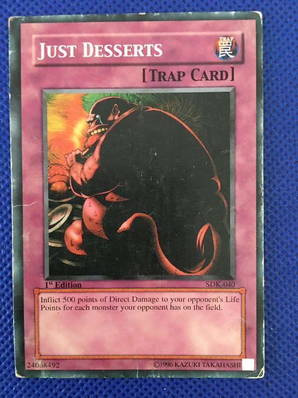 YU-GI-OH TRADING CARD - JUST DESSERTS