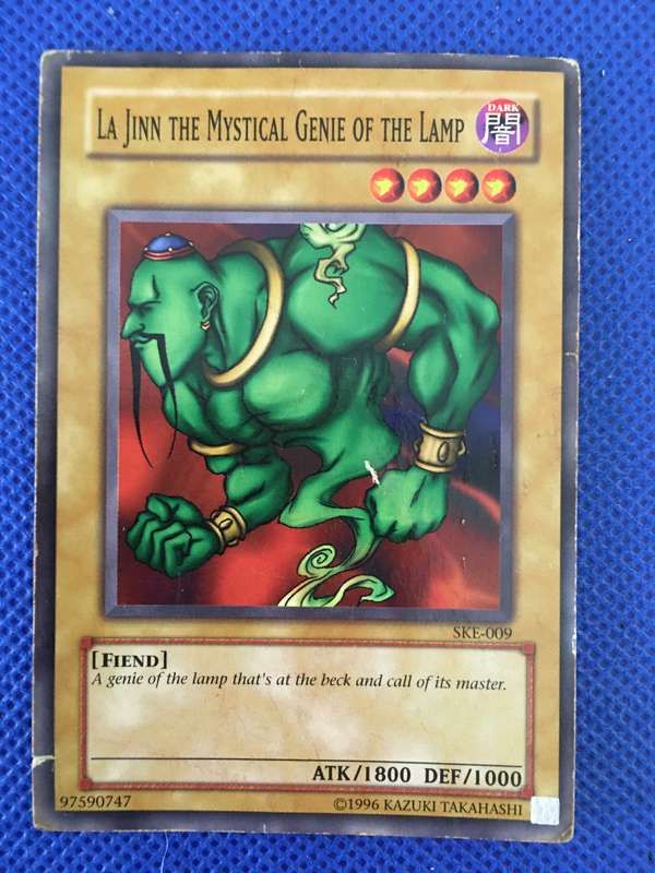 YU-GI-OH TRADING CARD - LA JINN THE MYSTICAL GENIE OF THE LAMP