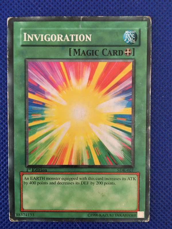 YU-GI-OH TRADING CARD - INVIGORATION