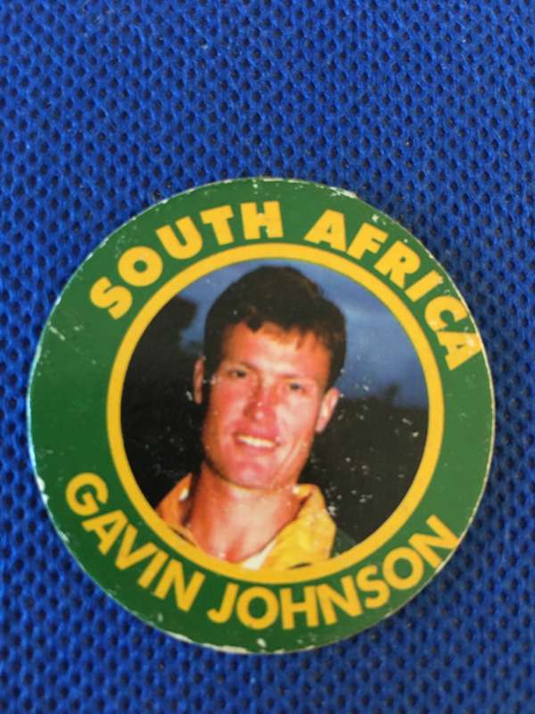 ARLENCO - TAZOS OR SLAMMERS - SOUTH AFRICA - RUGBY - NO. S160 - GAVIN JOHNSON