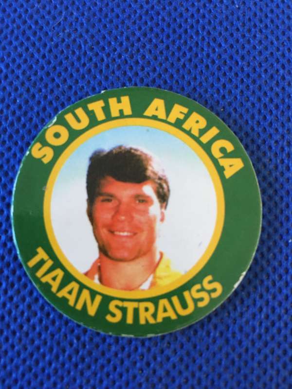 ARLENCO - TAZOS OR SLAMMERS - SOUTH AFRICA - RUGBY - NO. S158 -  TIAAN STRAUSS
