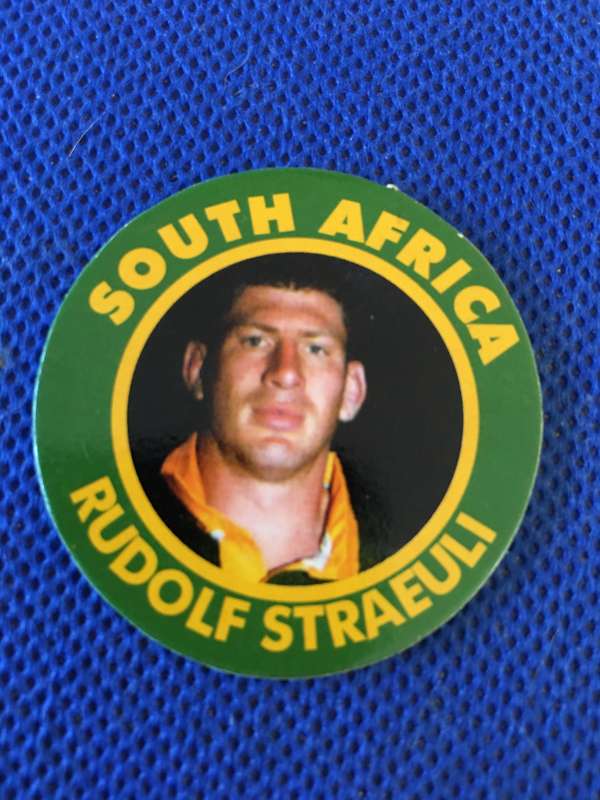 ARLENCO - TAZOS OR SLAMMERS - SOUTH AFRICA - RUGBY - NO. S164 - RUDOLF STRAEULI