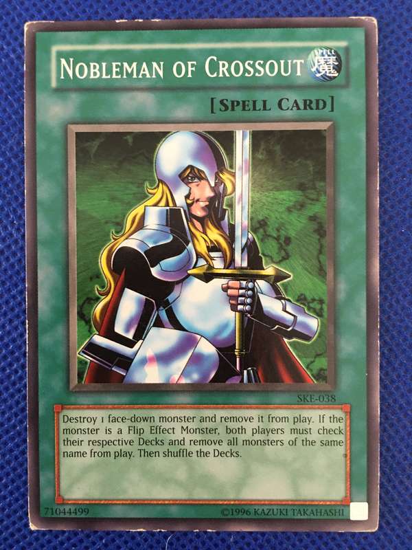 YU-GI-OH TRADING CARD - NOBLEMAN OF CROSSOUT
