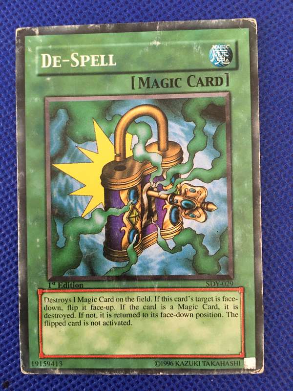 YU-GI-OH TRADING CARD - DE-SPELL
