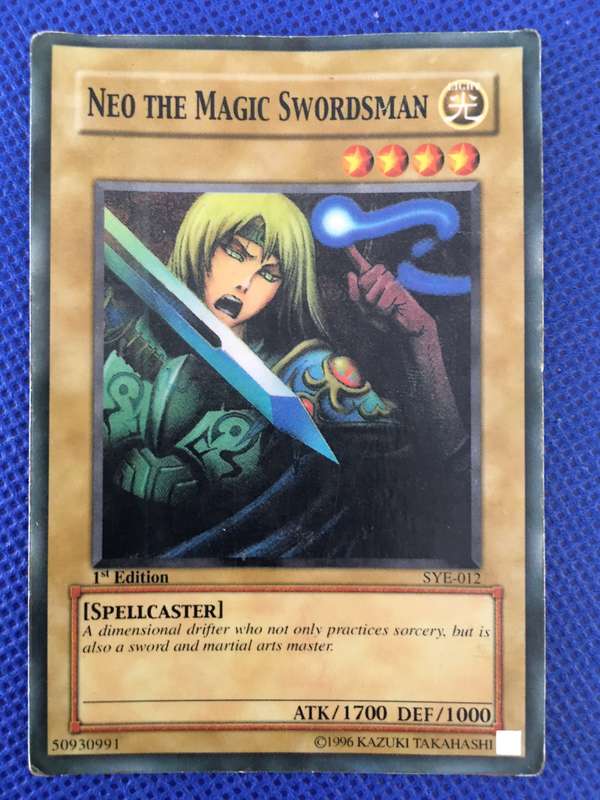 YU-GI-OH TRADING CARD - NEO THE MAGIC SWORDSMAN - 1ST EDITION