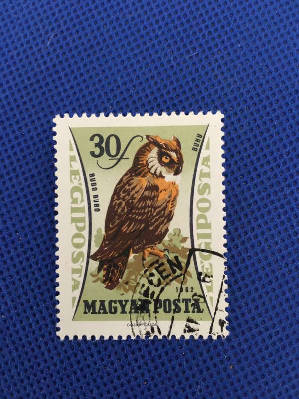 HUNGARY USED 1962  STAMP SET RAPTORS