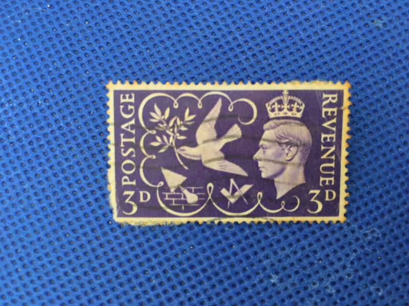 GREAT BRITAIN USED KING GEORGE 3D POSTAGE STAMP